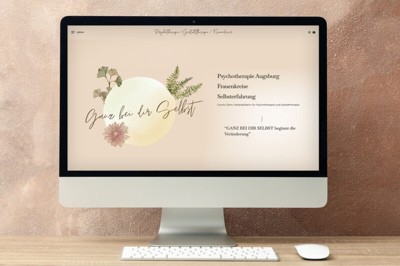 Website für Carolin Zahn, Frauenkreis Augsburg